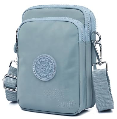 OPXTO Kleine Damen-Umhängetasche mit verstellbarem Schultergurt, Handy-Geldbörse, Schultertasche, Reisen, Workout, Dew Grass, Small