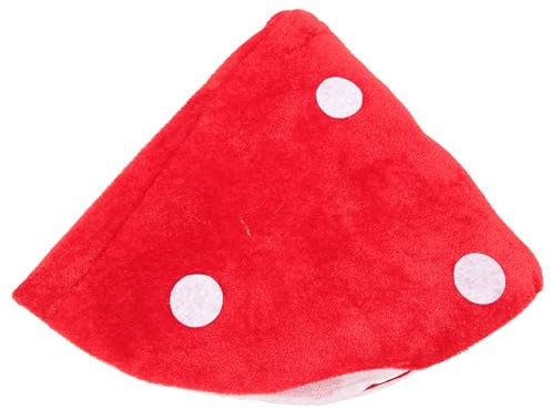 NUOBESTY Pilz Hut Roter Pilzhut Baskenmütze Lustiger Neuheitshut Kawaii- Pflanzen- Cosplay- Kappe für Festival- Party- Kostümdekor Pilz Kostüm