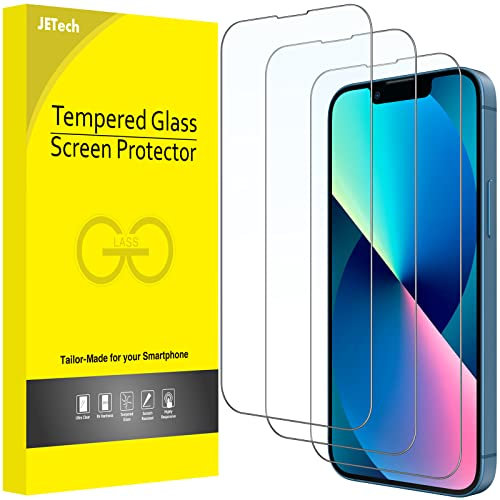 JETech Verre Trempé pour iPhone 13 mini 5,4 Pouces, Couverture Complète, Film Protection Écran 9H Compatible Coque, HD Transparent, Lot de 3