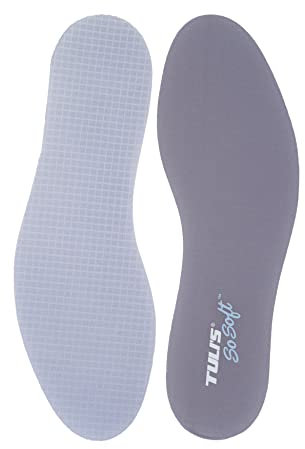 Tuli's Solette Scarpe - Solette per Scarpe a Tutta Lunghezza con Cuscinetto Multiplo in Gel Termoplastico, Assorbe Urti e Impatti - Sollievo da Stanchezza e Dolori del Piede - Aderente, 30,5x11x0,5cm