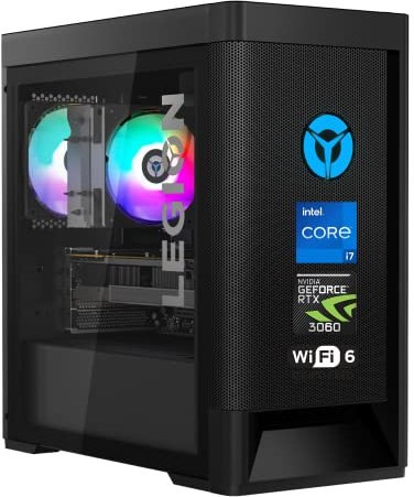 Lenovo Legion Tower T5 Gaming Desktop, Intel Core i7-11700F Processor, GeForce RTX 3060, 64GB RAM, 2TB PCIe SSD + 8TB HDD, HDMI, RJ45, DisplayPort, Wi-Fi 6, Windows 11 Home, Wired KB & Mouse, Black