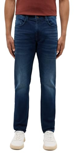 MUSTANG Herren Jeans Oregon Slim K - Slim Fit - Blau - Dark Blue Denim W28-W46, Größe:42W / 32L, Farbvariante:Dark Blue Denim 983