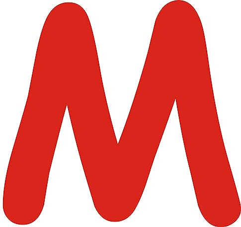 Kleckerliese Buchstaben Aufkleber 20 cm Einzel – seidenmatte Alphabet Sticker A–Z für Kinderzimmer, Wand, Tür, Möbel & Auto – selbstklebend & konturgeschnitten – M – Farbe Rot