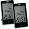 ADE Igrometro digitale con allarme muffa | Termometro con visualizzazione precisa della temperatura | Umidità con cronologia di 12 ore | Ampio display LCD | con batteria | Nero | Confezione doppia