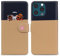 Nbziyoo Phone Case for iPhone 13 Pro Max,Cartoon Cats/Dogs Patterns Flip Wallet Case with Card Slots, Premium Magnetic PU Leather Cover Case for iPhone 13 Pro Max, Khaki