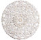 Mandala Wall Art Wooden Carved Panel for Home Decor, Distressed White Flower Sculpture, Farmhouse Style Wall Ornament for Bedroom and Living Room