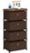 LIANTRAL Dresser with 4 Drawers, Fabric Chest of Drawers Storage Tower, Large Capacity Chest Cabinet Organizer Unit for Bedroom, Dorm, Hallway, Entryway, Brown