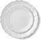 Decorline - 32 Assiettes en plastique Dur réutilisable Avec Bordure - pour 16 personnes (16x26cm & 16x19cm) - Collection Combo Luxe - pour Anniversaires, Mariages & Fêtes - Argent