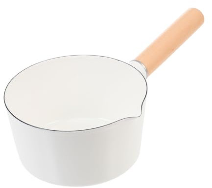 TOPBATHY Lattiera smaltata padella antiaderente in ceramica stufa bollilatte antiaderente pentolino latte antiaderente pentola per il latte portatile vaso di cibo complementare piccolo