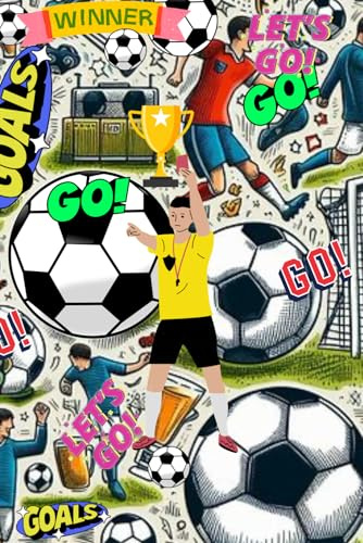 Football Doodle Notebook: Notepad Planner Diary Journal Composition Plain Blank And Lined For Writing For Adults Kids Boys Girls Used For Home School Uni