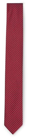 HUGO Herren Tie cm 6 Krawatte aus Seiden-Mix mit filigranen Jacquard-Punkten Hellrosa Stck