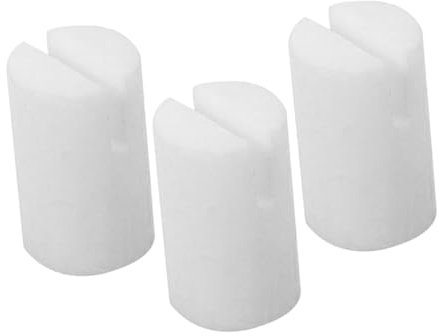 BIUDECO 3pcs 5 String Banjo Saddle Banjo Bridge Nut Banjo Bone Blanks Banjo Nut Replacement Kit Banjo Bone Bridge Banjo Bone Nuts Banjo Nuts Cool for Banjo Players Banjo Nut Blank