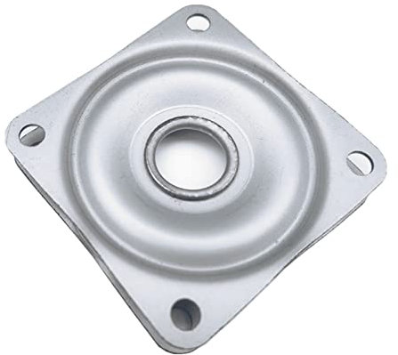 Rodamiento giratorio de placa de rodamiento para bandejas giratorias, base de acero chapado para tocadiscos que gira fácilmente