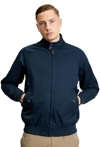 Ben Sherman Herren Signature Harrington, dunkles marineblau, L
