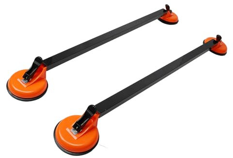 36.22 Inch Car Roof Rack Cross Bars With Square Steel Tube - Suction Mount Rooftop Cargo Luggage Carrier