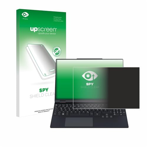 upscreen Blickschutzfolie für Tuxedo InfinityBook Pro 15 Gen 9 | Anti-Spy Displayschutz Made in Germany Privacy Screen Protector Sichtschutz Blaulichtfilter Klare Folie