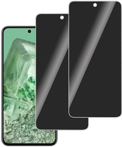 LERINNA 2 Piezas, Protector de vidrio de privacidad templado para Google Pixel 8, Antiarañazos, Sin Burbujas, Antiespia, 9H Ultra Protector Pantalla Privacidad para Google Pixel 8
