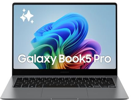 Samsung Galaxy Book5 Pro, Ordenador Portátil IA 14, Procesador Intel Core Ultra 7, 16GB RAM, Almacenamiento 1TB, Windows 11 Home, Gris, Teclado QWERTY Español