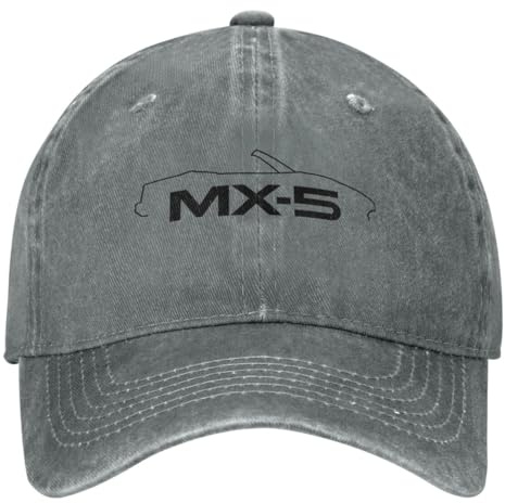 AXOEECF Baseball Cap, Für Mazda MX5, Sonnenmütze, Geschenk, Moisture Wicking, Verstellbarer Casual Hut, UV-Schutz Kappe,F-OneSize