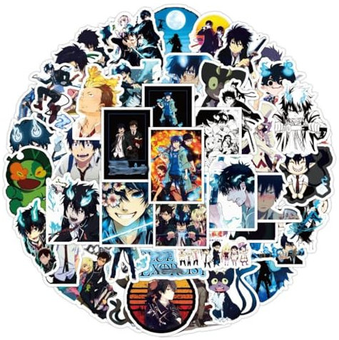 50 Pcs BluedExorcist Aufkleber Anime Figur Vinyl Wasserdicht DIY Stickers Für Computer Skateboard Gepäck Auto Fahrrad