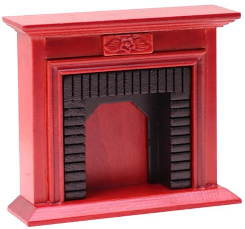 BESTonZON Miniature Fireplace pour Maison De Poupées Accessoire Décoratif pour Échelle