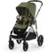 CYBEX Gold Kinderwagen GAZELLE S, Ab Geburt bis ca. 4 Jahre, Max. 22 kg (Single-Modus) / 2x 22 kg (Duo-Modus), All-in-1-System mit 20+ Konfigurationen, Moss Green