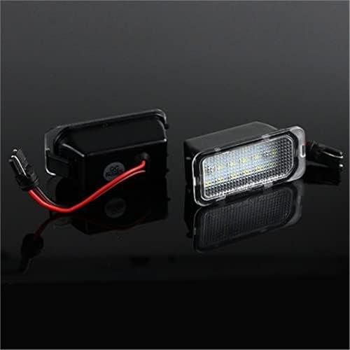Vuzmode 2PC Number Plate Light License Lamps, for Ford, for Jaguar, XJ XF, for Fiesta, for Focus, S-MAX Grand C Max, for Mondeo, Kuga Galaxy, for Ecosport Car Number Plate Light