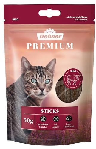 Dehner Premium Katzensnack Sticks, 50 g