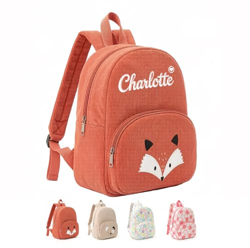 Générique Sac a dos Enfant Fille,Personnalisé Sac a Dos Enfant,Prenom Broder le Nom et le Logo,Cute Mini Sac a Dos Kawaii Fille (A5)