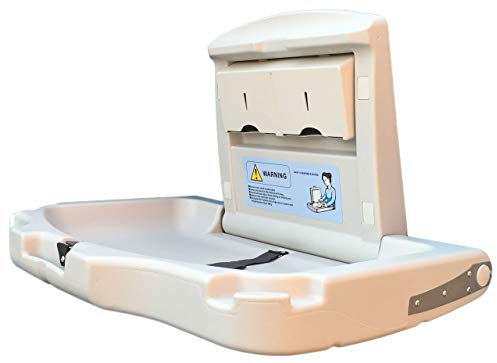 Discounted Cleaning Supplies Baby Changing Unit Table Horizontal Wall Mounted – Folding Baby Changing Station – Baby Changing Table with Adjustable Seat Belts to Better Protect Baby – White