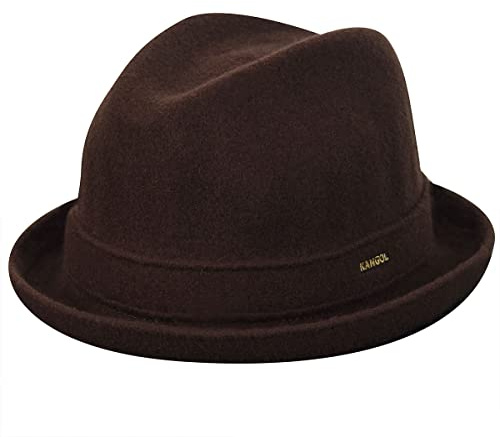 Kangol Herren Trilby Wool Player, Gr. Medium (Herstellergröße: Medium), Braun (Tobacco)