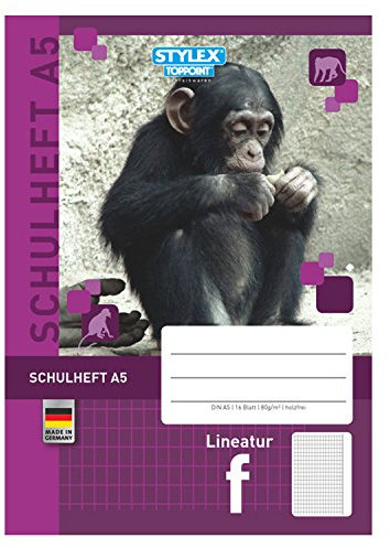 STYLEX 29716 Schulheft Lineatur F, DIN A5