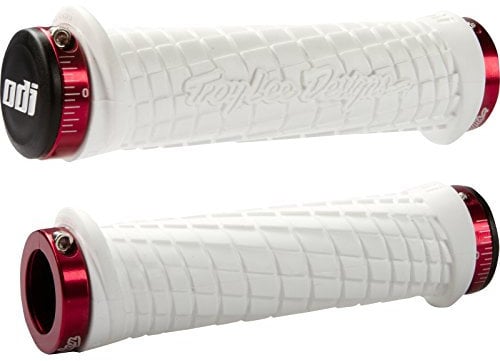 ODI Griffe MTB Bonus Pack Troy Lee Designs Grip, Weiß-Rot, 130 mm