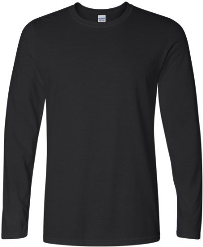 Gildan Softstyle Long Sleeve T-Shirt, Black, L