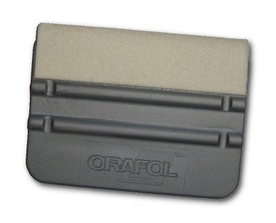 ORAFOL Kunststoff Schaber mit Filz 10 x 7 cm