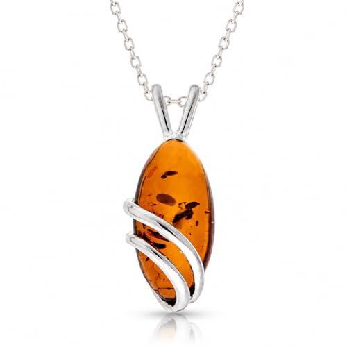 SilverAmber Damen - 925 Silber Anhänger mit Bernstein - GL271