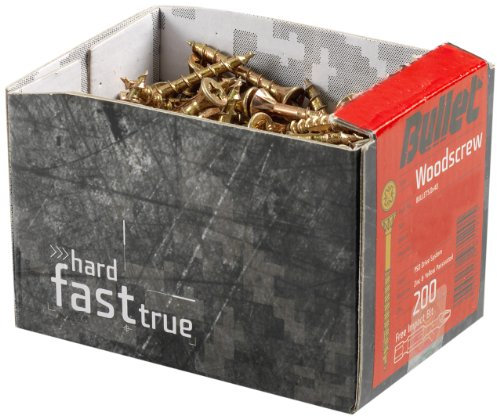 Bullet Lot de 250 vis à bois 4,0 x 40 mm