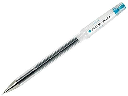 1 x G-Tec C4 0.4mm Microtip Rollerball Pen Light Blue
