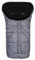 Altabebe AL2203 - 40 Winterfußsack, dunkelgrau/schwarz