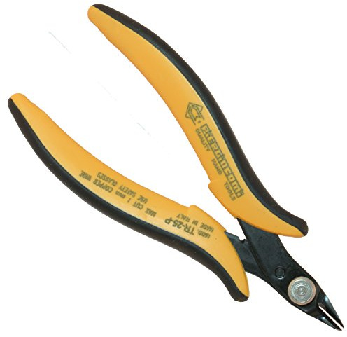 Piergiacomi Glattschnitt Kopf weichen Drahtschneider Sehr scharfe Schneidkanten Max Kupferdraht 18 AWG mittel, Stahlwandstärke, 2,5 mm, Durchmesser 1,02 mm, 1 Stück, TR25P