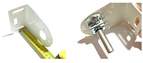 AWITALIA - Coppia Staffe a mensola tenda da sole a caduta, in acciaio zincato e verniciata a polvere - MADE IN ITALY