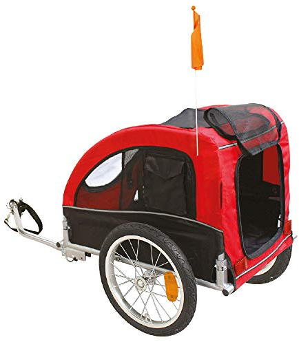 Croci Cargo Bike – Rimorchio da Bicicletta e passeggino per cani – Pratico Trasportino Cane Bici Spazioso e Comodo - Lungo 128 cm per cani di peso fino a 40 kg