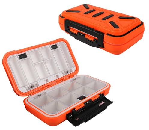 YUKI Angelköder Boxen, Köder Aufbewahrungskoffer Angelzubehör Aufbewahrungsschalen Zubehörboxen Dickere Kunststoffhaken Organizer Behälter für Weste Gießen Fliegenfischen – wasserdichte Dichtung