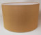 Abat-Jour Cylindrique Tissu en Coton Fait à la Main, pour Lampe de Table, Suspension, Lampadaire (Beige Foncé, Diamètre 40 cm x Hauteur 25 cm)