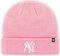 '47 Brand Beanie Wintermütze - Basic New York Yankees rosa