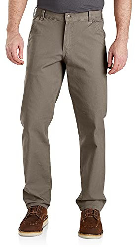 Carhartt Relaxed Straight Rugged Flex Duck Dungaree Pantalon d'utilité Professionnelle, Sable, 52W x 32L Homme