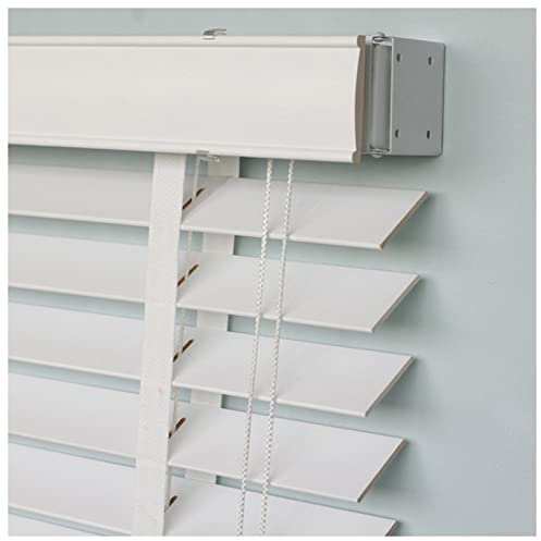 Xrdbfd Indoor Venetian Blinds, Solid Wood Blinds for Windows, Wooden Horizontal Window Blinds for Doors/patio/balcony, Window Shades - Custom Cut,60x80cm/23.5 * 31in