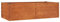 vidaXL Lit Surélevé de Jardin Jardinière Support pour Plantes Bac à Fleurs Pot de Fleurs Balcon Patio Extérieur Rouillé 160x80x45 cm Acier Corten