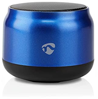 Nedis Bluetooth-Lautsprecher | max. Batteriespielzeit: 4 hrs | Handgerät | 5 W | Mono | Eingebautes Mikro | Verknüpfbar | Blau
