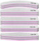 15 Pcs Nail File Professional Set in 5 Shapes, 100/180 Grit Double Sided Emery Board Manicure Tools for Acrylic Natural Nails & Gel Nail Care, Nail Buffer Files Nail Grooming & Styling for Salon